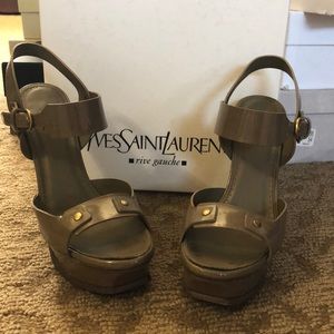 Yves Saint Laurent Olive Heels
